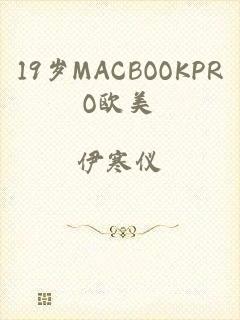 19岁MACBOOKPRO欧美