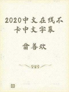 2020中文在线不卡中文字幕