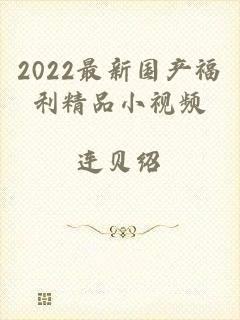 2022最新国产福利精品小视频