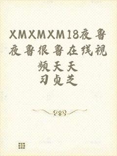 XMXMXM18夜鲁夜鲁很鲁在线视频天天