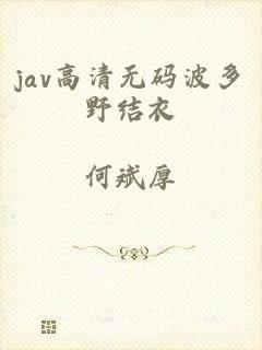 jav高清无码波多野结衣