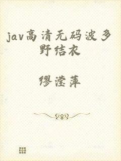 jav高清无码波多野结衣