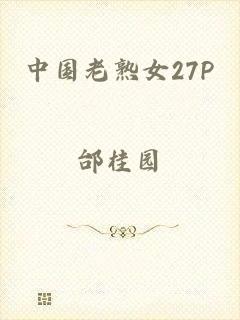 中国老熟女27P