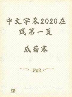 中文字幕2020在线第一页