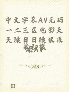 中文字幕AV无码一二三区电影天天躁日日躁狠狠躁AV