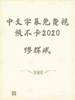 中文字幕免费视频不卡2020