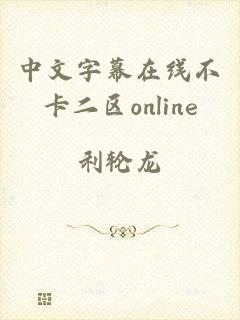 中文字幕在线不卡二区online