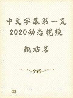 中文字幕第一页2020动态视频