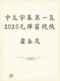 中文字幕第一页2020无弹窗视频