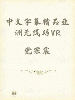 中文字幕精品亚洲无线码VR