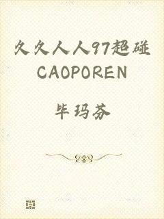 久久人人97超碰CAOPOREN