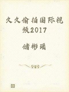 久久偷拍国际视频2017