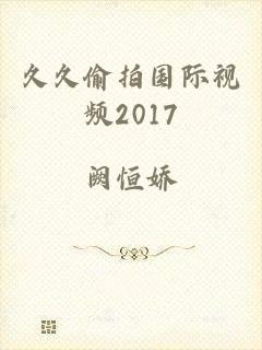 久久偷拍国际视频2017