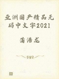 亚洲国产精品无码中文字2021