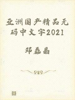 亚洲国产精品无码中文字2021