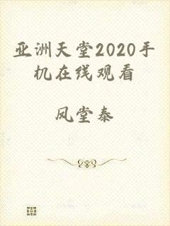 亚洲天堂2020手机在线观看