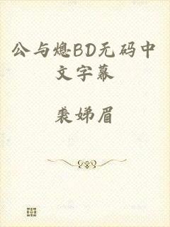 公与熄BD无码中文字幕