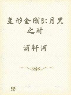 变形金刚3:月黑之时