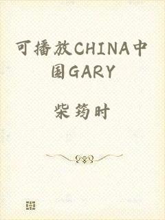 可播放CHINA中国GARY