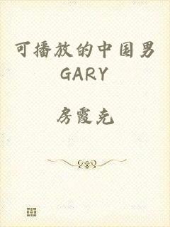 可播放的中国男GARY