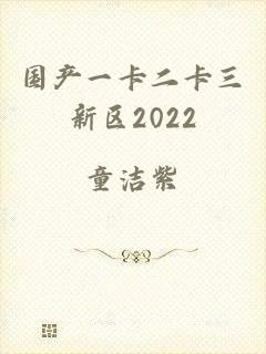 国产一卡二卡三新区2022