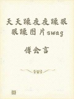 天天躁夜夜躁狠狠躁图片swag