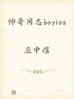 帅哥同志boyios