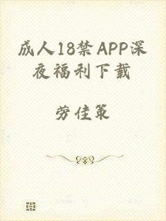 成人18禁APP深夜福利下载