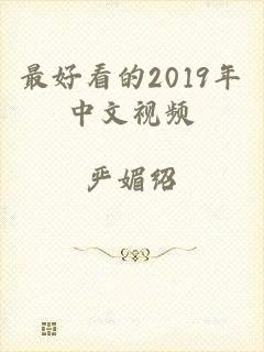 最好看的2019年中文视频