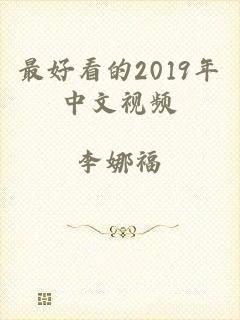 最好看的2019年中文视频