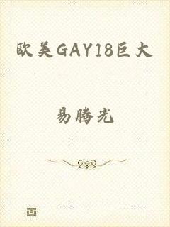 欧美GAY18巨大