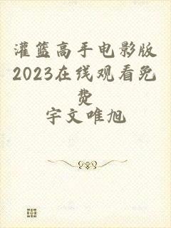 灌篮高手电影版2023在线观看免费