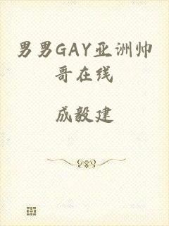 男男GAY亚洲帅哥在线