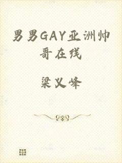 男男GAY亚洲帅哥在线