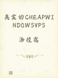 真实的CHEAPWINDOWSVPS