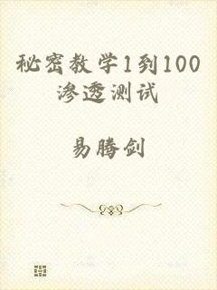 秘密教学1到100渗透测试