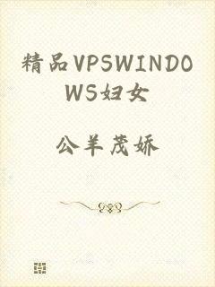 精品VPSWINDOWS妇女