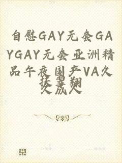 自慰GAY无套GAYGAY无套亚洲精品午夜国产VA久久成人