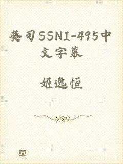 葵司SSNI-495中文字幕